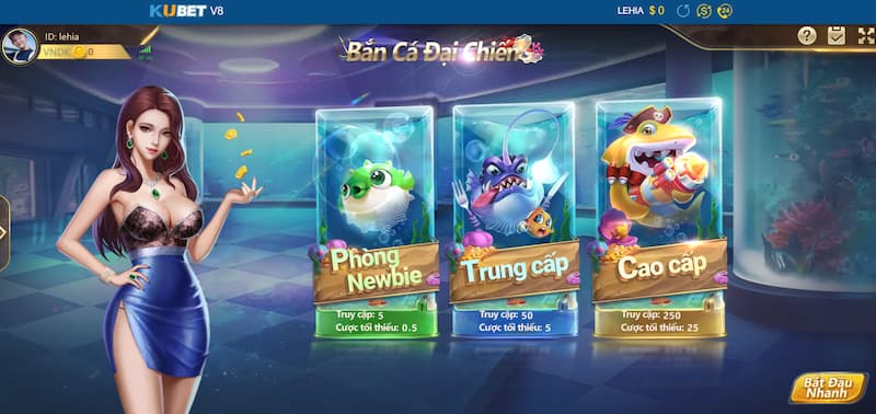 Bắn cá Kubet: Thỏa mãn đam mê - Nhận tiền cực khủng 4 Hướng dẫn quy trình tham gia game bắn cá Kubet