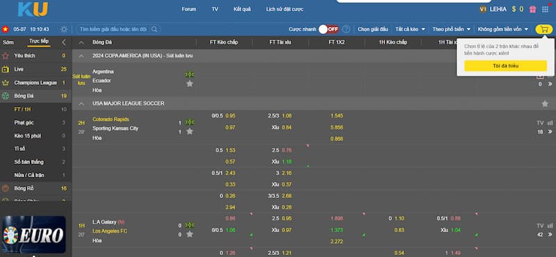 Thể thao Kubet: Đặt cược chiến thắng lên đến tiền tỷ 4 Top các sản phẩm cược hấp dẫn nhất Kubet